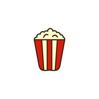 illustration vektorgrafik av popcorn logotyp vektor