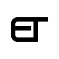 Illustration Vektorgrafik des modernen et-Brief-Logos. perfekt für Technologieunternehmen zu verwenden vektor
