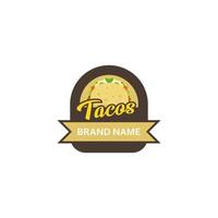 modern taco logotyp vektor