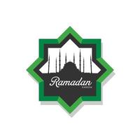 ramadan kareem logotyp vektor