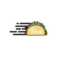 modern taco logotyp vektor