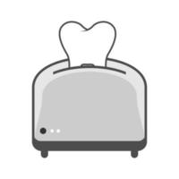 Abbildung Vektorgrafik des Toaster-Logos. perfekt für Technologieunternehmen zu verwenden vektor