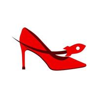 Abbildung Vektorgrafik von High Heels Rakete Logo. perfekt für Modeunternehmen zu verwenden vektor