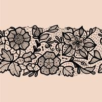 Abstrakt Lace Ribbon Seamless Pattern. vektor