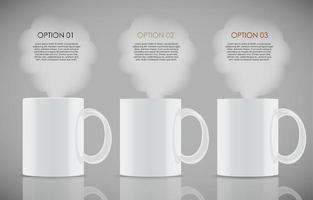 Kaffee-Infografik-Vorlagen für Business-Vektor-Illustration. eps10 vektor