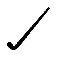 Hockey-Glyphe schwarze Ikone