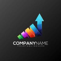 premium gradient logotyp vektor