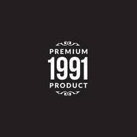 premium 1991 produkt grafisk design vektor