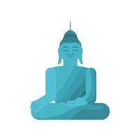 Buddha-Statue-Symbol vektor