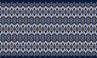 geometrisches ethnisches orientalisches Ikat-Muster traditionelles Design für Hintergrund, Teppich, Tapete, Kleidung, Verpackung, Batik, Stoff, Vektorillustration. Stickereiart. vektor