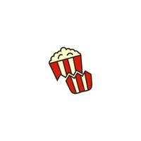 Illustration Vektorgrafik des Popcorn-Logos vektor