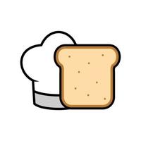 Illustration Vektorgrafik des Toaster-Chef-Logos. perfekt für Lebensmittelunternehmen vektor