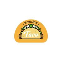 modern taco logotyp vektor