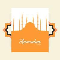 ramadan kareem logotyp vektor