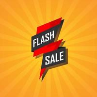 Illustration Vektorgrafik von Flash-Verkauf-Banner. perfekt für die Verkaufsförderung vektor