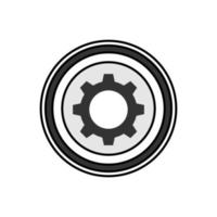 Abbildung Vektorgrafik des Logos der Getriebeplatte. perfekt für Lebensmittelunternehmen vektor