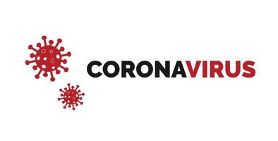 Coronavirus auf weißem Hintergrund. neuartiges Coronavirus Covid 19 ncov - Vektor