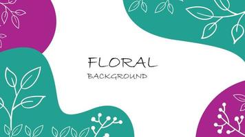 elegant blommig bakgrund för banner, affisch, webbplats, berättelse och mönster vektor