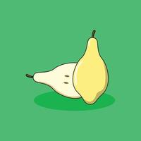 vektor illustration av par päron frukt