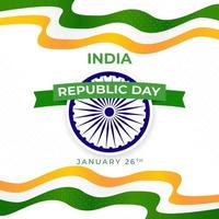 flaches design indische republik tag feier 26. januar illustration hintergrund vektor