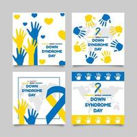 World Down Syndrome Day konceptkort vektor