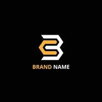 cb brief logo design vektor