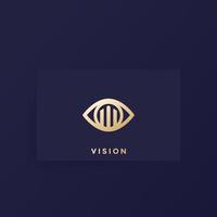 vision logotyp ikon på kortet vektor