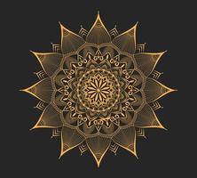 Luxus-Mandala-Hintergrund mit goldener Dekoration vektor