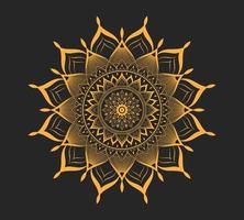 Luxus-Mandala-Hintergrund mit goldener Dekoration vektor