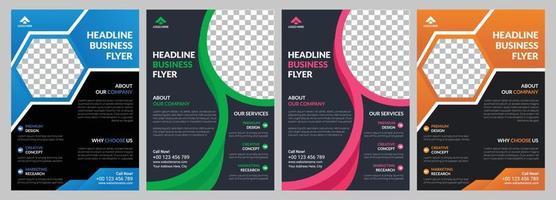 Business Flyer Design-Vorlage vektor