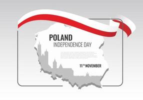 Polen-Unabhängigkeitstag-Hintergrundbanner für nationale Feier. vektor