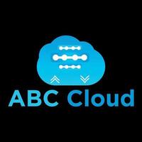 abc moln logotyp vektor