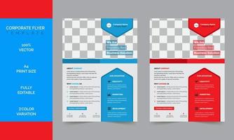 Corporate Minimal Business Flyer Designvorlage vektor