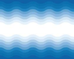 abstrakter geschichteter blauer Meereswellen-Hintergrundvektor vektor