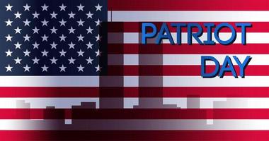 patriot dag banner vektor
