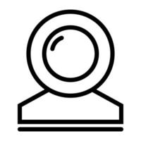 Webcam-Icon-Design vektor