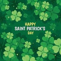 st. Patrick's Day Klee Hintergrund vektor