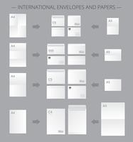 Dokumente Papierformat Infografiken vektor