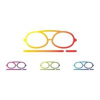 glasögon logotyp vektor Ikonuppsättning