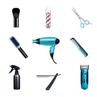 Barbershop-Icon-Set vektor