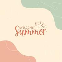 Sommerurlaub Hintergrund für Social-Media-Geschichten-Design-Vorlagen-Vektor-Illustration vektor