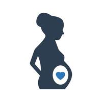 gravida kvinnor ikon vektor