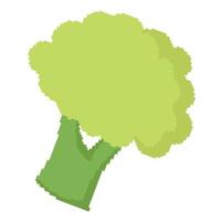 broccoli grönsaksillustration med pixeltema vektor