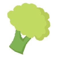 Brokkoli-Gemüse-Illustration mit Pixel-Thema vektor