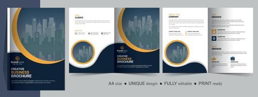 corporate business bifold broschyr malldesign vektor