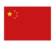 Flagge von China vektor