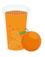 smoothie apelsin frukt vektor