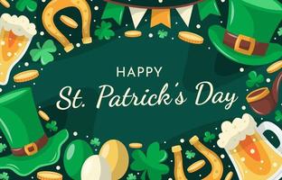 St. Patrick's Hut Hintergrund vektor