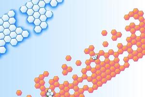 honeycomb volumetrisk mosaik vektor bakgrund