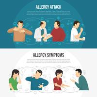 Allergie-Banner-Set vektor